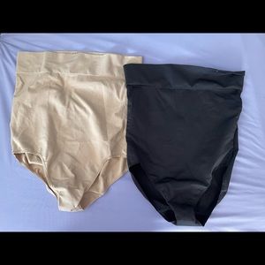 Cacique Shapeware size 18/20 - Bundle of 5. 4 black and 1 cream
